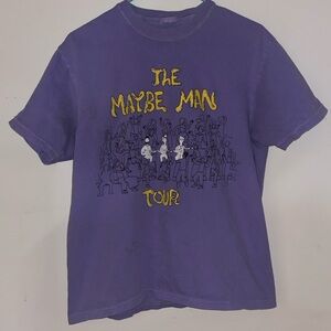 The Maybe Man Tour 2024 Graphic Tee Purple Size M